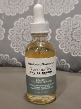 Vitamins and Sea Beauty Restorative Facial Serum - Sea Salt Collagen Peptides